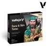 Vallejo 70258 Face & Skin Tones 16x18ml
